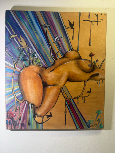 nude psychedelic woman 